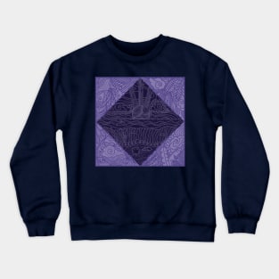 NATURE MANDALA PURPLE Crewneck Sweatshirt